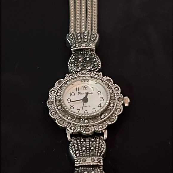 Vintage Marcasite Pieve Nicol Ladies Watch Works